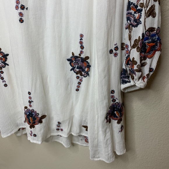 NWT Free People Ivory Embroidered dress - Picture 3 of 6